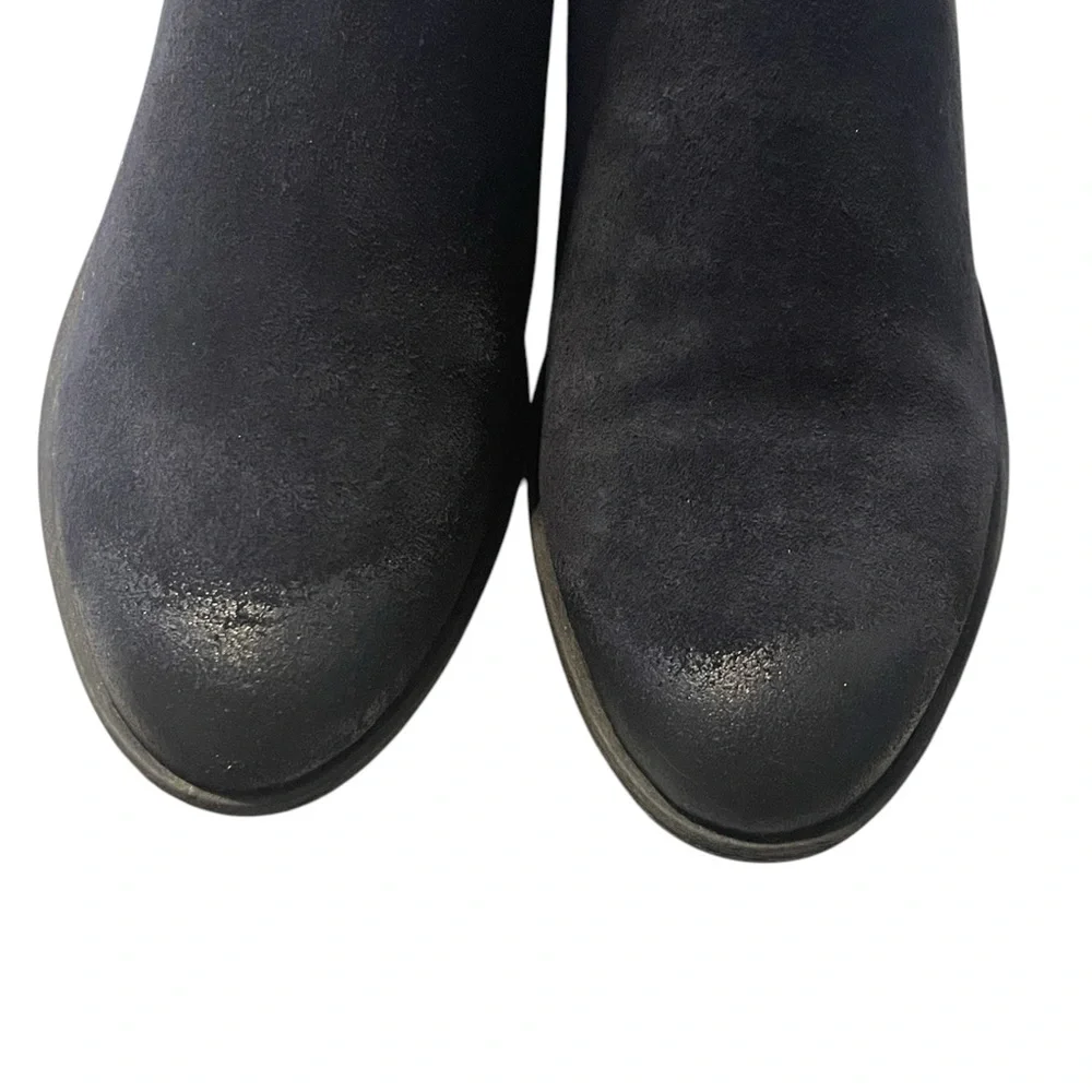 Josef Seibel Black‎ Suede Leather Booties, Faux Fur Lining, Size 37, NIB